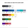 tank top color chart - Dragon Ball UK Shop