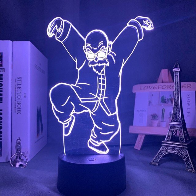 Anime Master Roshi 3D Led Night Light Dragon Ball Table Lamp
