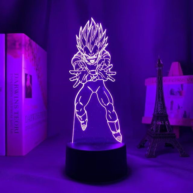 Anime New Style Vegeta 3D Led Night Light Dragon Ball Table Lamp