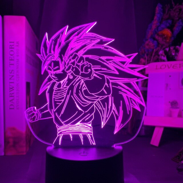 Anime Goku Super Saiyan 3D Led Night Light Dragon Ball Table Lamp