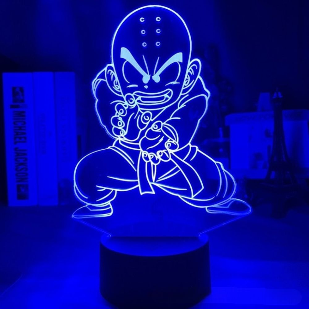 Anime Krillin 3D Led Night Light Dragon Ball Table Lamp