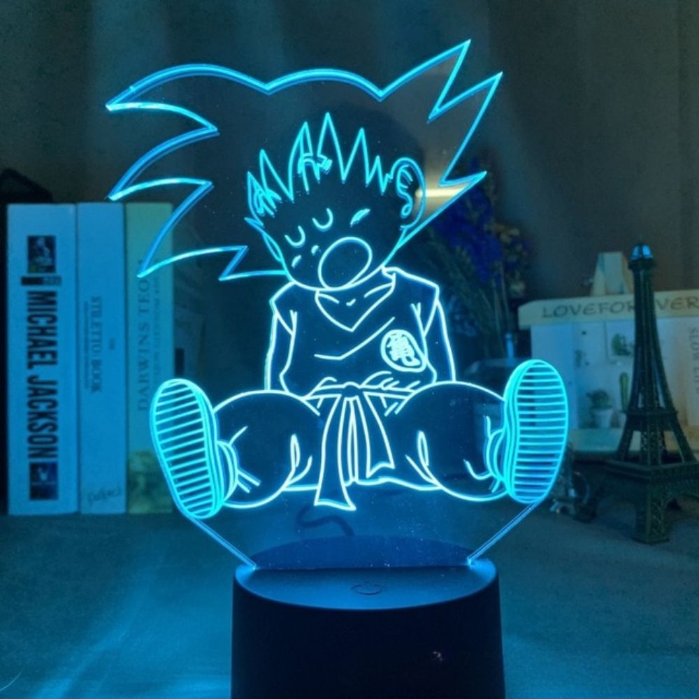 Anime Kid Goku  3D Led Night Light Dragon Ball Table Lamp