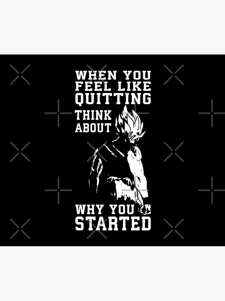 When You Feel Like Quitting Anime Gym Motivational Tapestry - Image 2