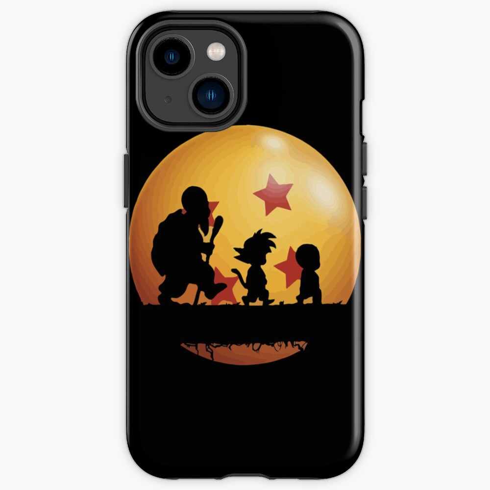 Dragon Ball Super Saiyan Warrior Son Goku Kakarot Kid With Krillin And Master Roshi Moon Walk Classi Iphone Case