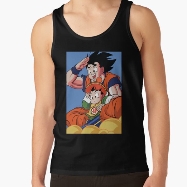 Son Goku And Son Gohan Kinton Cloud Adventure Dragon Ball Anime Tank Top - Image 2