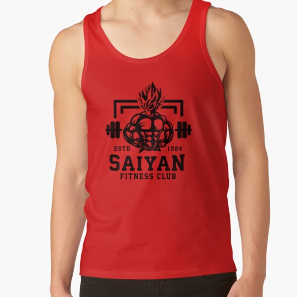 Saiyan Fitness Club Anime Workout Motivational Tank Top