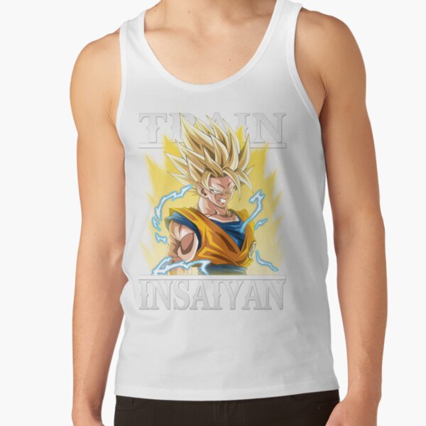 Train Insaiyan Super Saiyan 2 Goku Db Dbz Dbgt Dbs Tank Top - Image 2