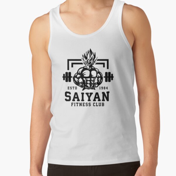 Saiyan Fitness Club Anime Workout Motivational Tank Top - Image 2