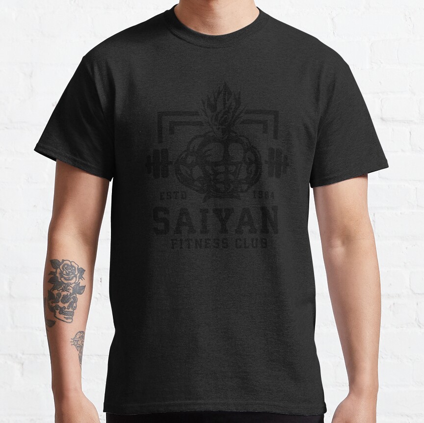 Saiyan Fitness Club Anime Workout Motivational T-shirt - Image 4