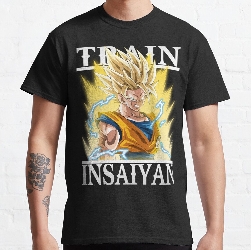 Train Insaiyan Super Saiyan 2 Goku Db Dbz Dbgt Dbs T-shirt - Image 4