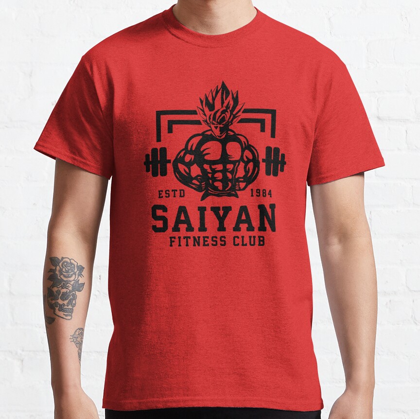 Saiyan Fitness Club Anime Workout Motivational T-shirt - Image 6