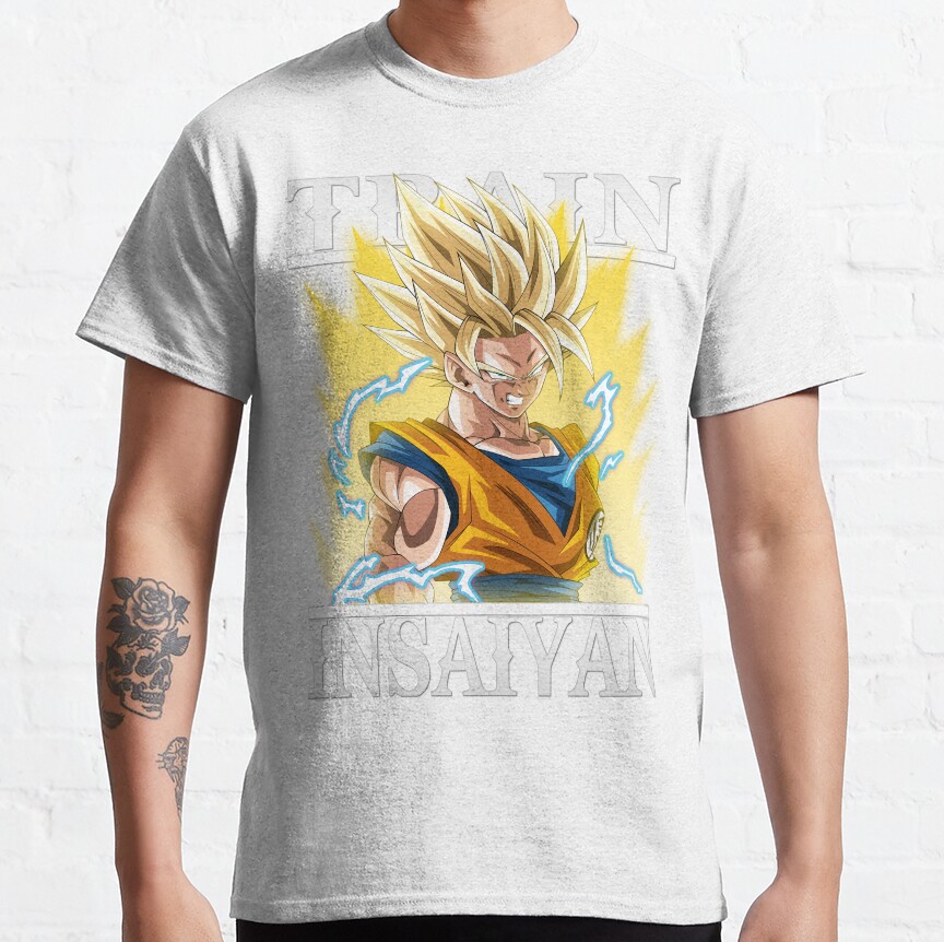 Train Insaiyan Super Saiyan 2 Goku Db Dbz Dbgt Dbs T-shirt - Image 2