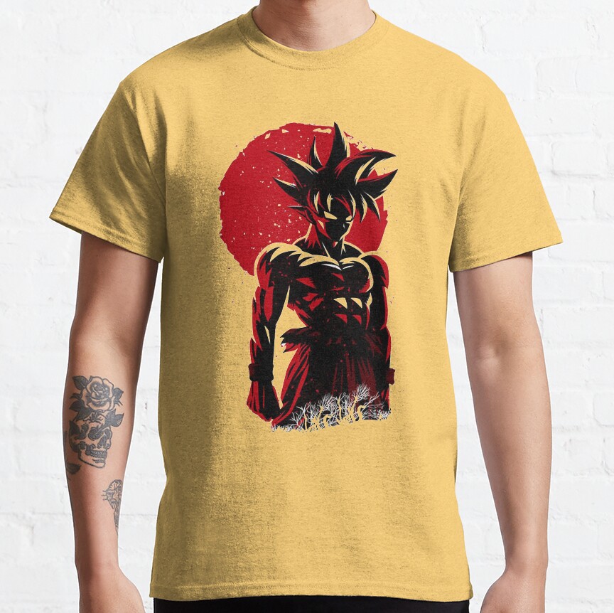 Son Goku Japanese Art T-shirt - Image 7