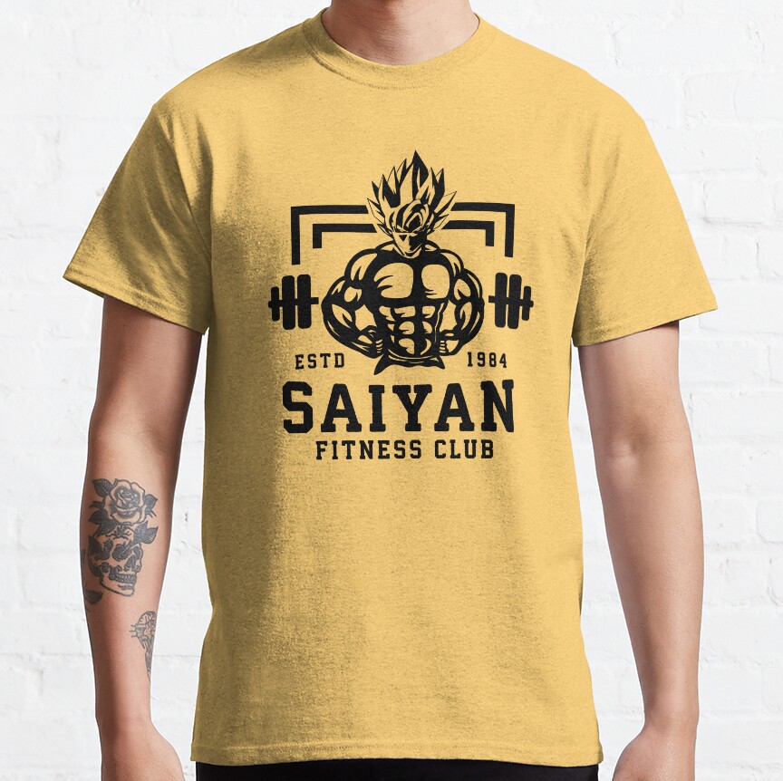 Saiyan Fitness Club Anime Workout Motivational T-shirt - Image 7