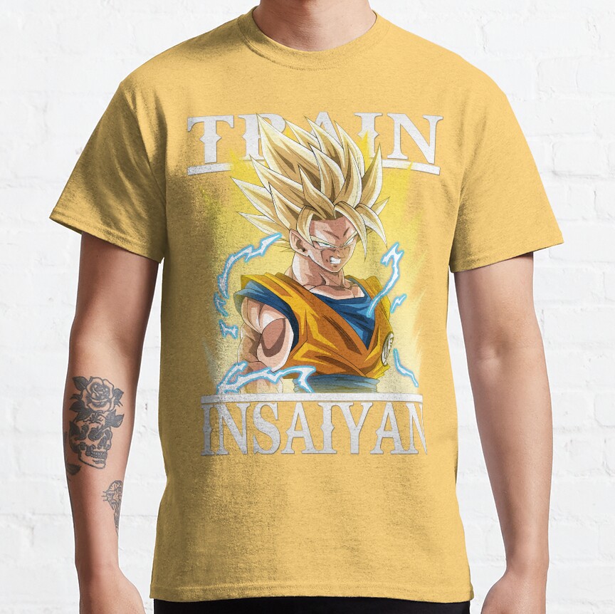 Train Insaiyan Super Saiyan 2 Goku Db Dbz Dbgt Dbs T-shirt - Image 7
