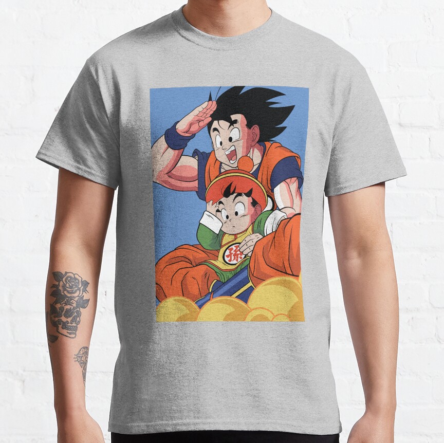 Son Goku And Son Gohan Kinton Cloud Adventure Dragon Ball Anime T-shirt - Image 4