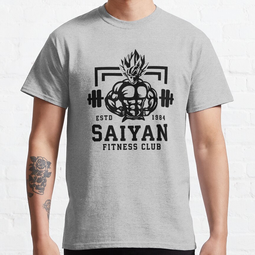 Saiyan Fitness Club Anime Workout Motivational T-shirt - Image 5