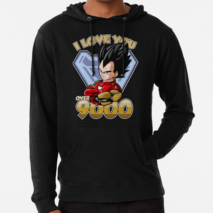 Love Over 9000 Hoodie - Image 4