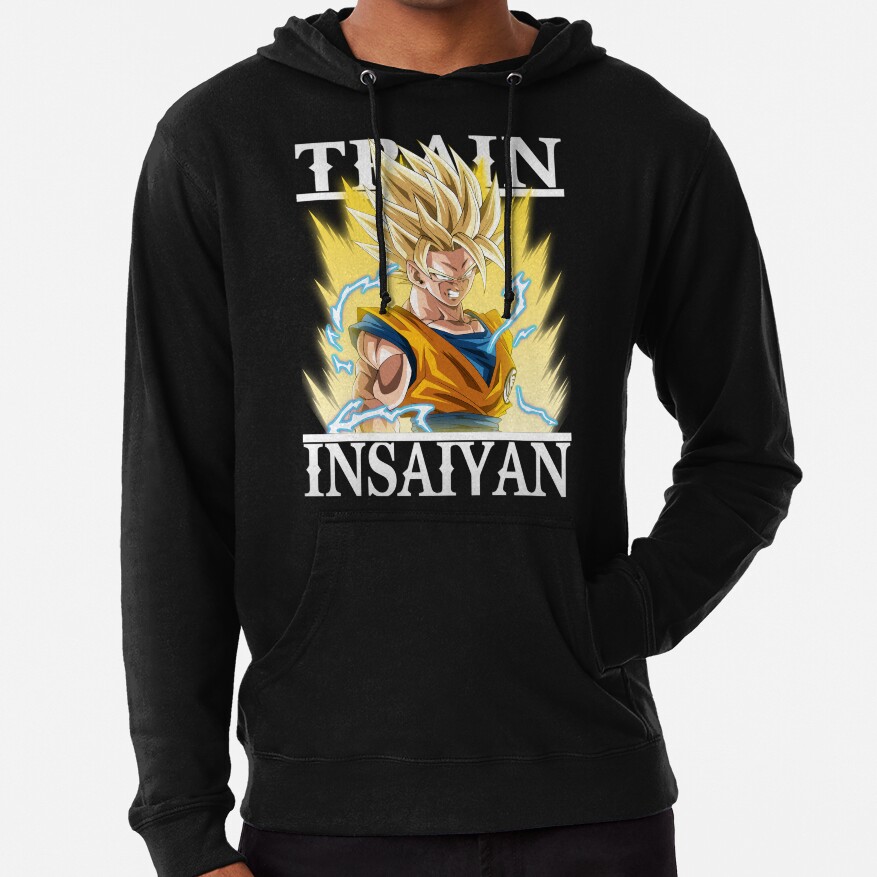 Train Insaiyan Super Saiyan 2 Goku Db Dbz Dbgt Dbs Hoodie - Image 4