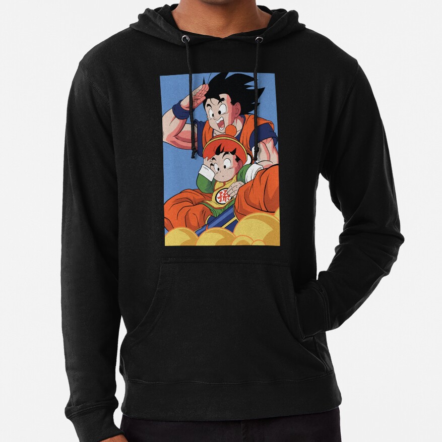 Son Goku And Son Gohan Kinton Cloud Adventure Dragon Ball Anime Hoodie - Image 2