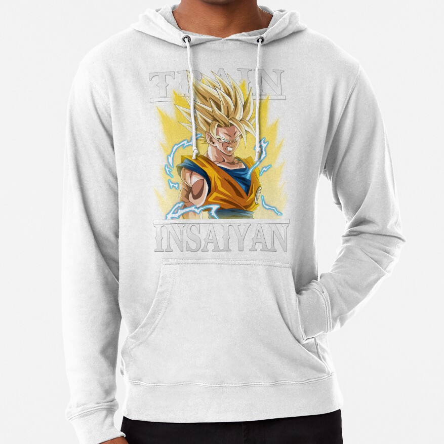 Train Insaiyan Super Saiyan 2 Goku Db Dbz Dbgt Dbs Hoodie - Image 2