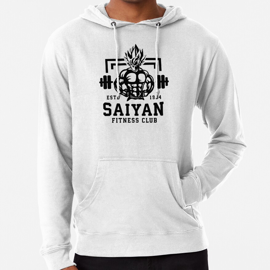 Saiyan Fitness Club Anime Workout Motivational Hoodie - Image 2