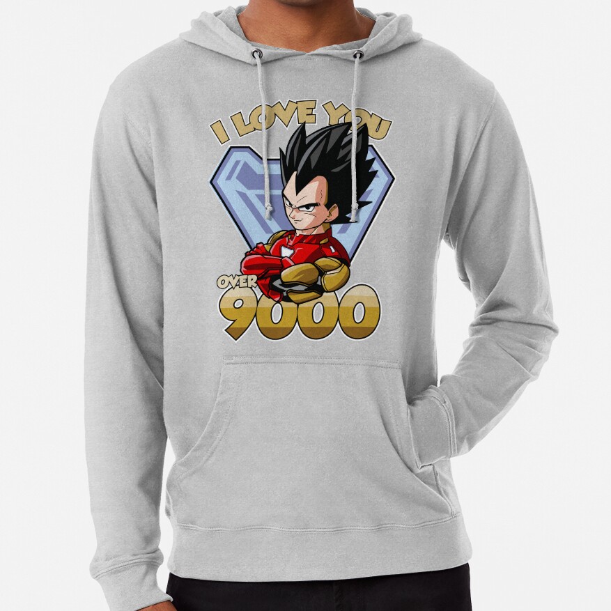 Love Over 9000 Hoodie - Image 6