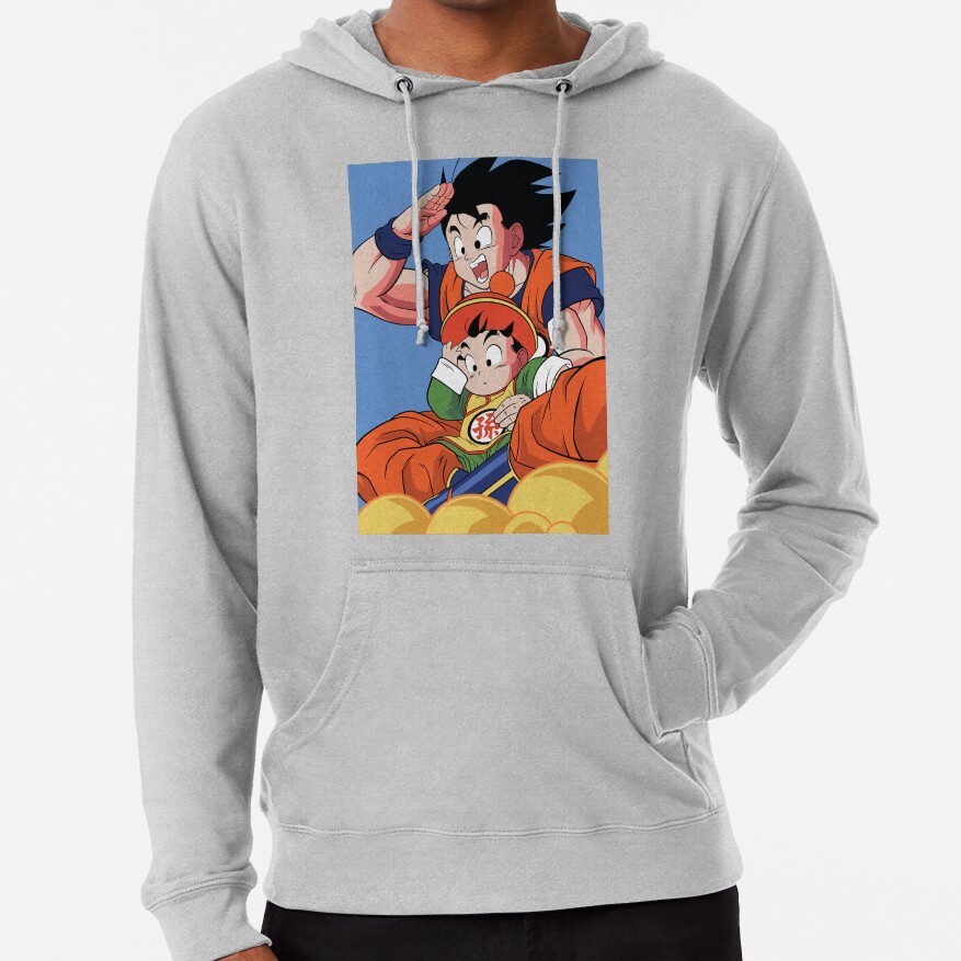 Son Goku And Son Gohan Kinton Cloud Adventure Dragon Ball Anime Hoodie - Image 5