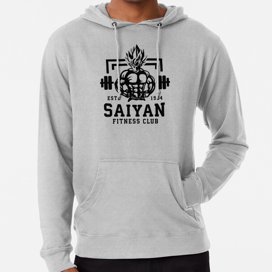 Saiyan Fitness Club Anime Workout Motivational Hoodie - Image 5
