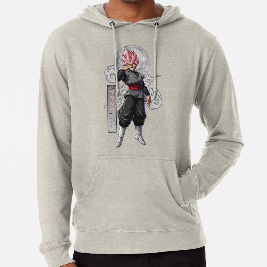 Goku Black Super Ros%c3%a9 Hoodie - Image 4