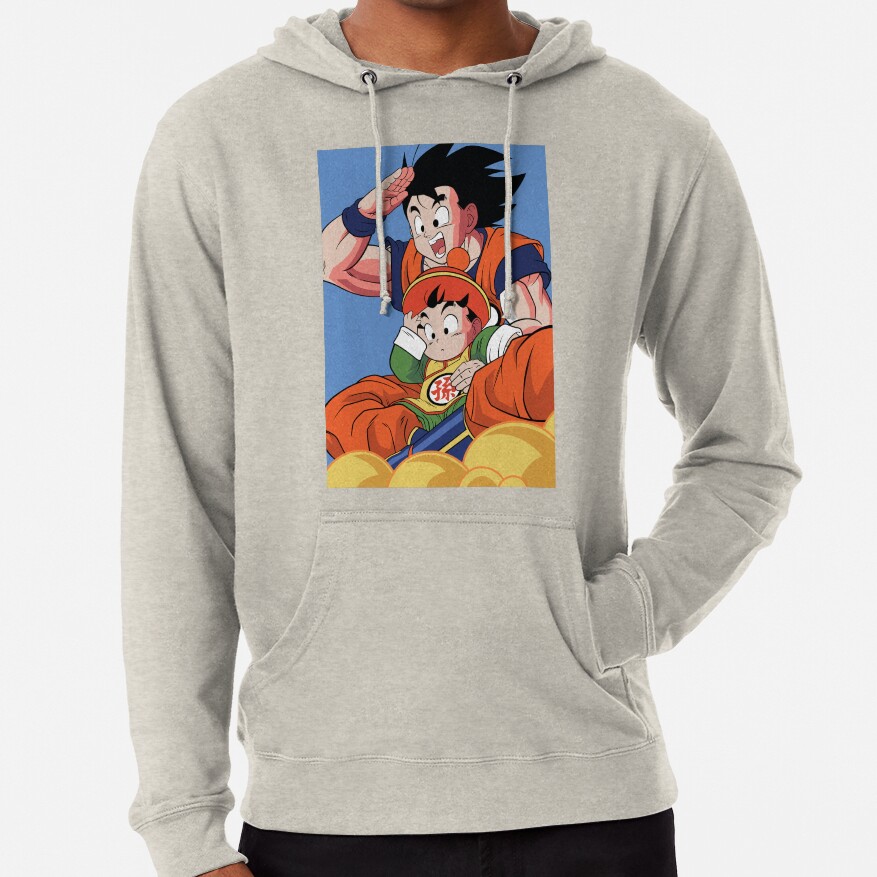 Son Goku And Son Gohan Kinton Cloud Adventure Dragon Ball Anime Hoodie - Image 4