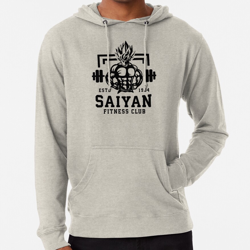 Saiyan Fitness Club Anime Workout Motivational Hoodie