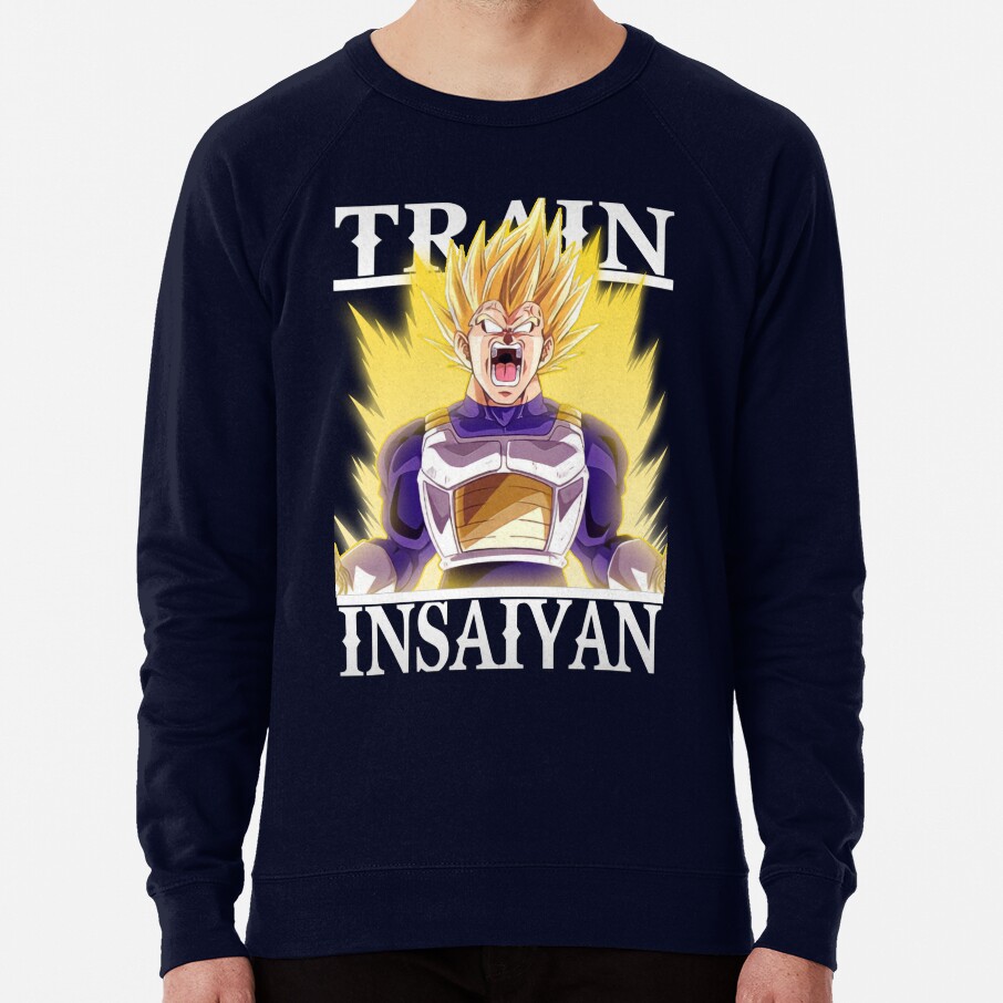 Train Insaiyan Angry Vegeta Super Saiyan My Bulma Db Dbz Dbgt Dbs Sweatshirt - Image 6