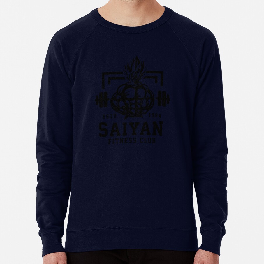 Saiyan Fitness Club Anime Workout Motivational Sweatshirt - Image 6