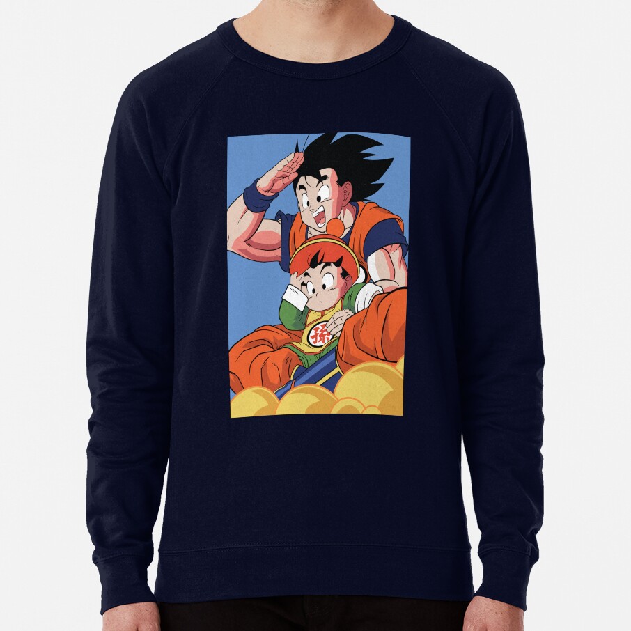 Son Goku And Son Gohan Kinton Cloud Adventure Dragon Ball Anime Sweatshirt - Image 6