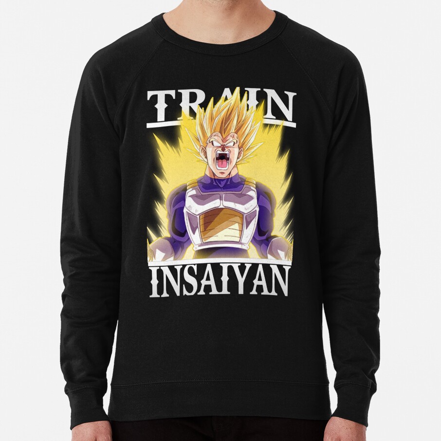 Train Insaiyan Angry Vegeta Super Saiyan My Bulma Db Dbz Dbgt Dbs Sweatshirt