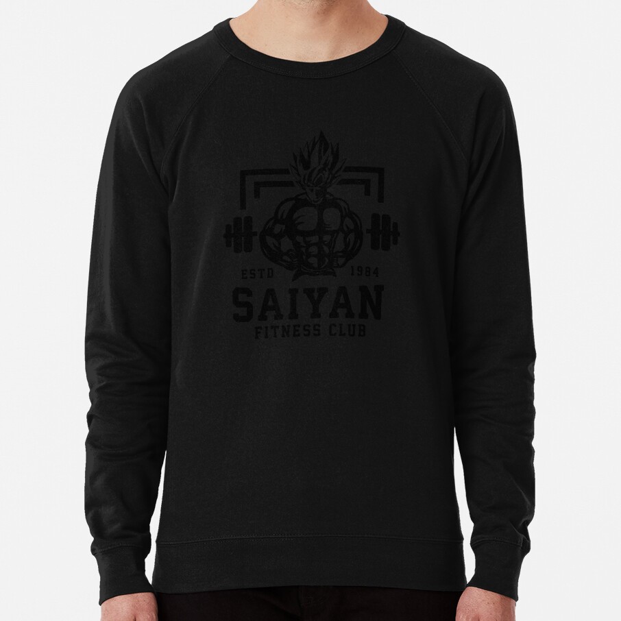 Saiyan Fitness Club Anime Workout Motivational Sweatshirt - Image 2