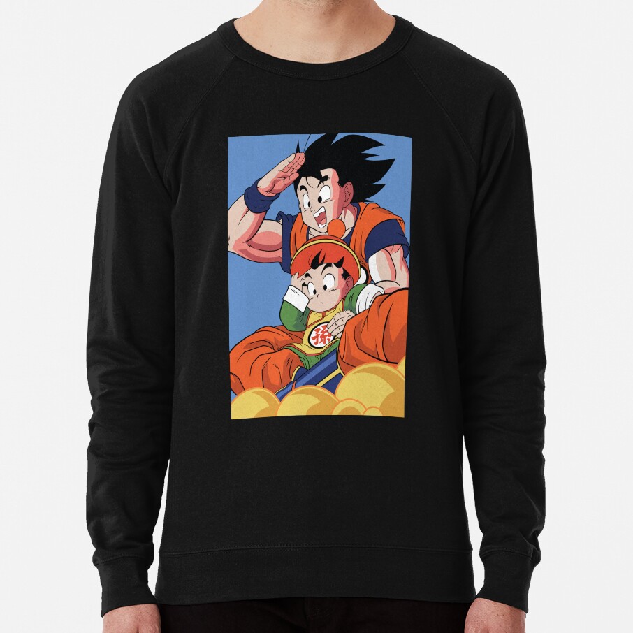 Son Goku And Son Gohan Kinton Cloud Adventure Dragon Ball Anime Sweatshirt - Image 2