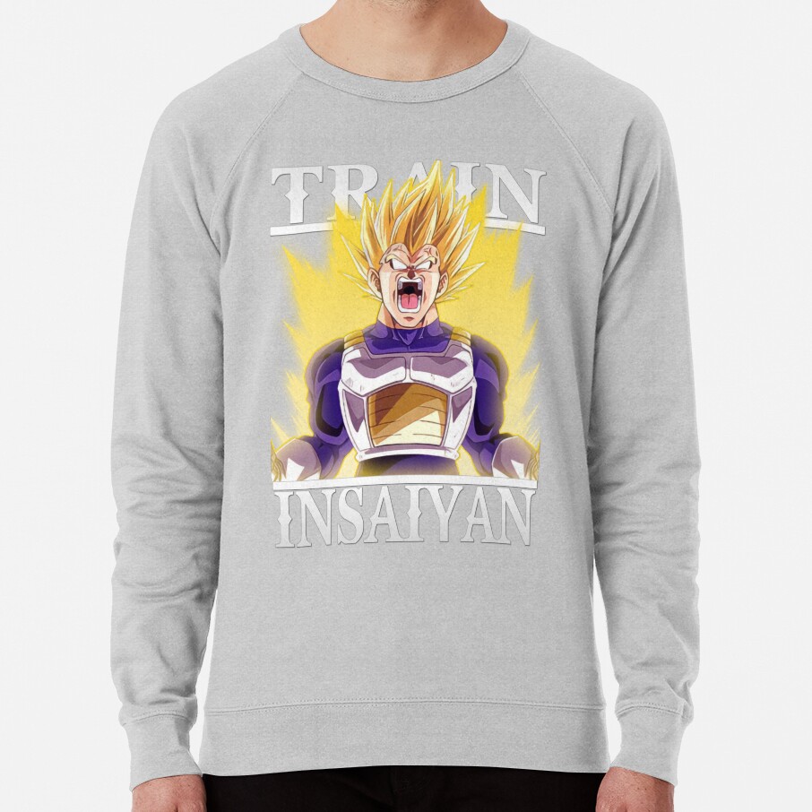 Train Insaiyan Angry Vegeta Super Saiyan My Bulma Db Dbz Dbgt Dbs Sweatshirt - Image 5