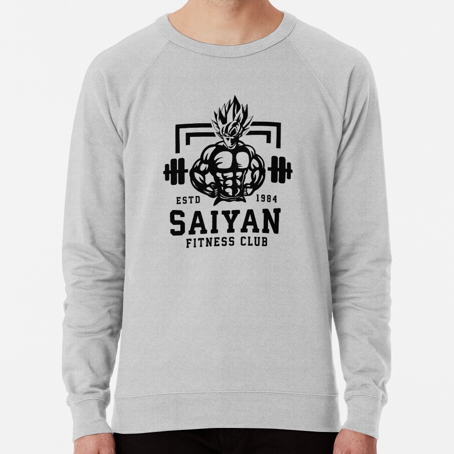 Saiyan Fitness Club Anime Workout Motivational Sweatshirt - Image 5