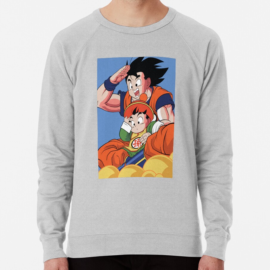 Son Goku And Son Gohan Kinton Cloud Adventure Dragon Ball Anime Sweatshirt - Image 5