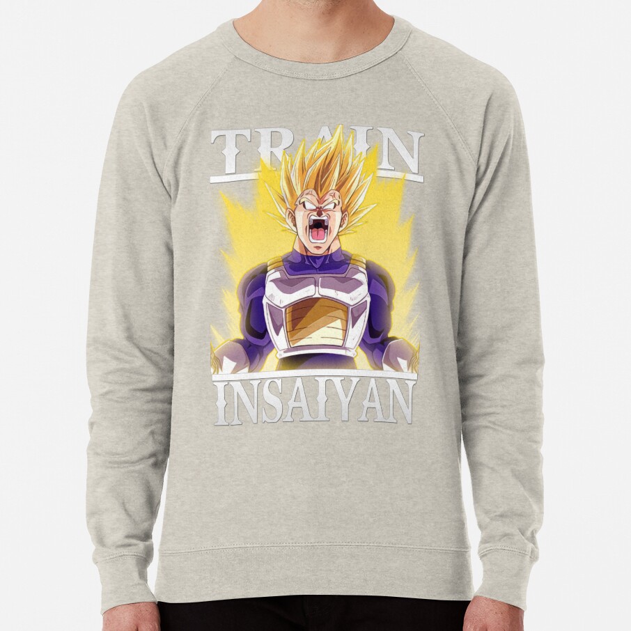 Train Insaiyan Angry Vegeta Super Saiyan My Bulma Db Dbz Dbgt Dbs Sweatshirt - Image 4