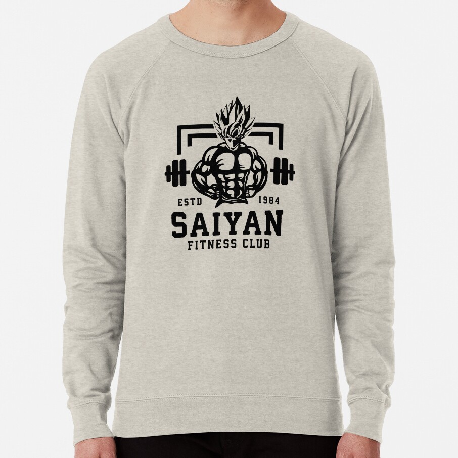 Saiyan Fitness Club Anime Workout Motivational Sweatshirt - Image 4