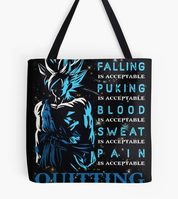 Dragon Ball Son Goku Quote Tote Bag