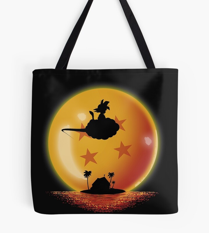 Dragon Ball Son Goku Throw Blanket Dragon Ball Gift Tote Bag
