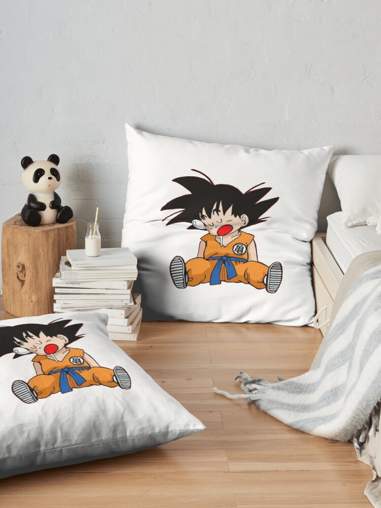Sleeping Kid Goku Throw Pillow - Image 2
