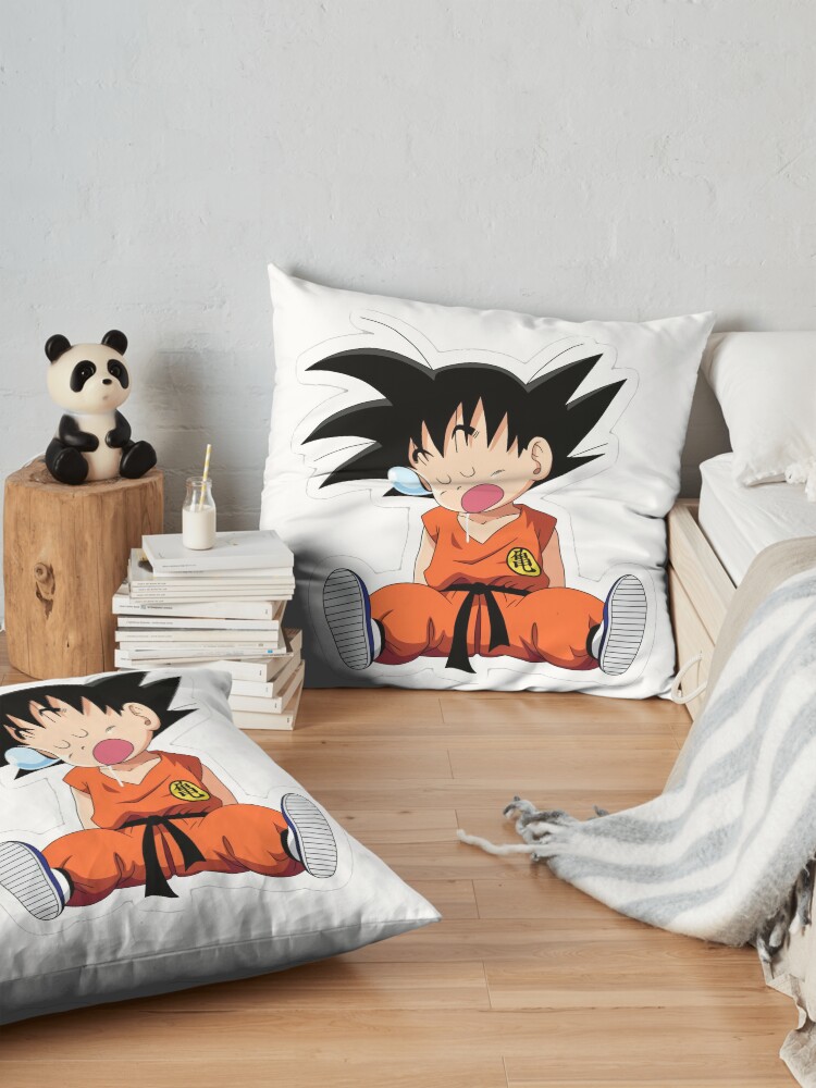 Little Goku Sleep Throw Pillow - Image 2