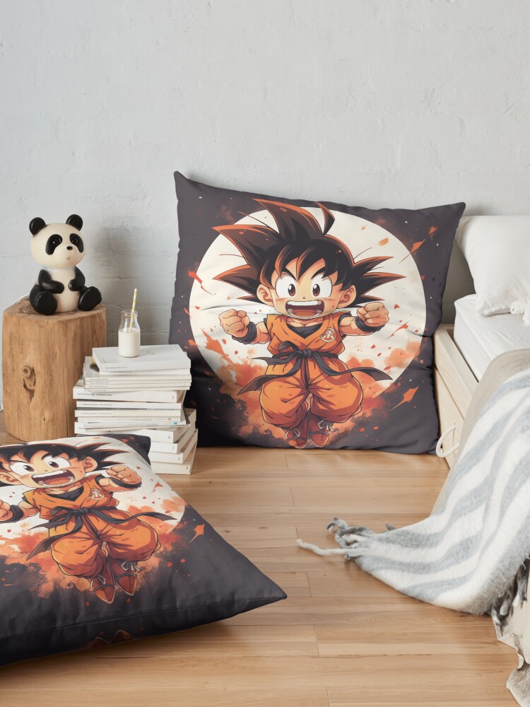 Dragon Ball Son Goku Throw Pillow - Image 2