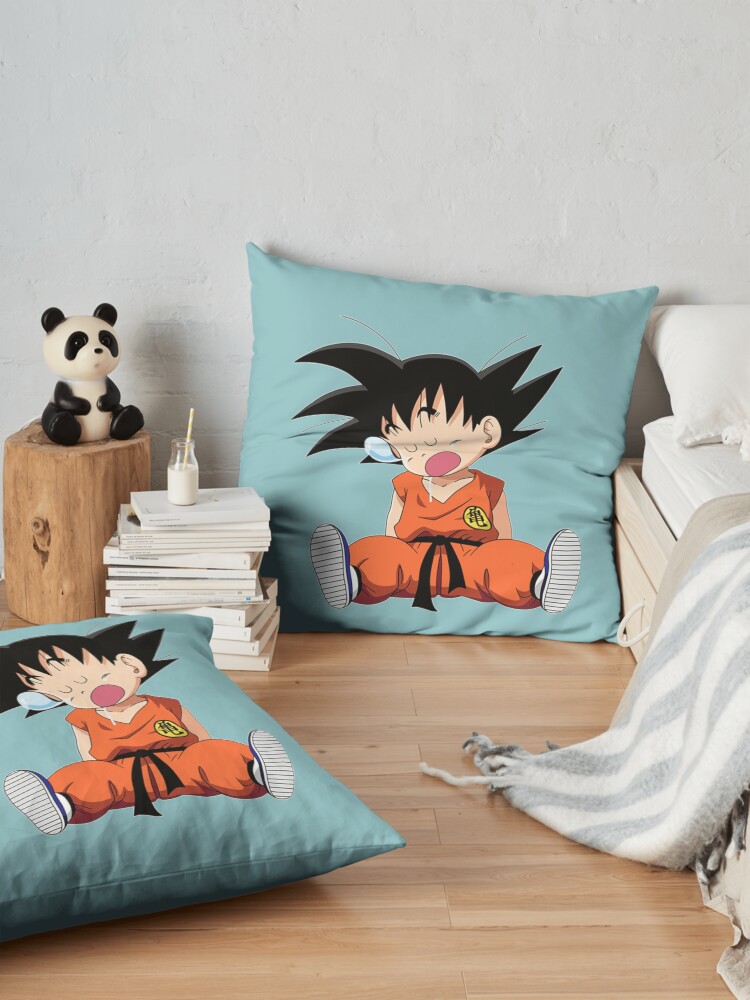 Kid Goku Sleeping Throw Pillow - Image 2