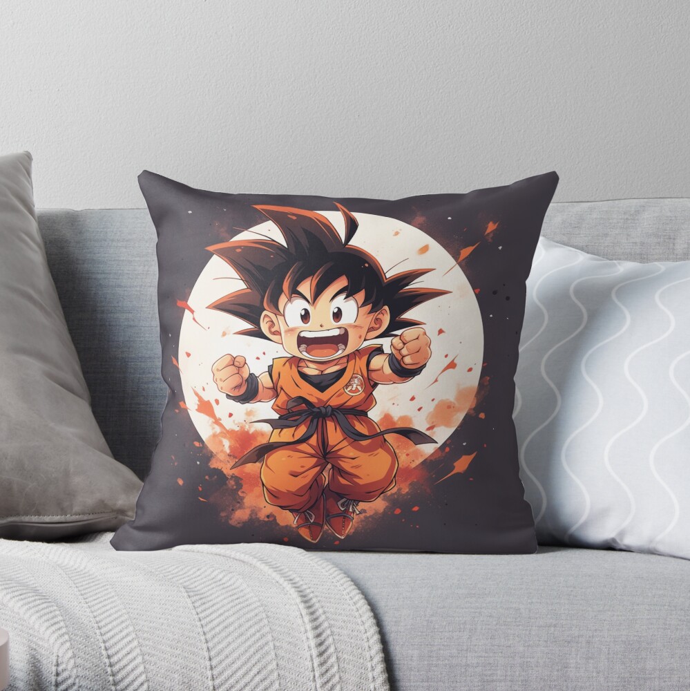 Dragon Ball Son Goku Throw Pillow